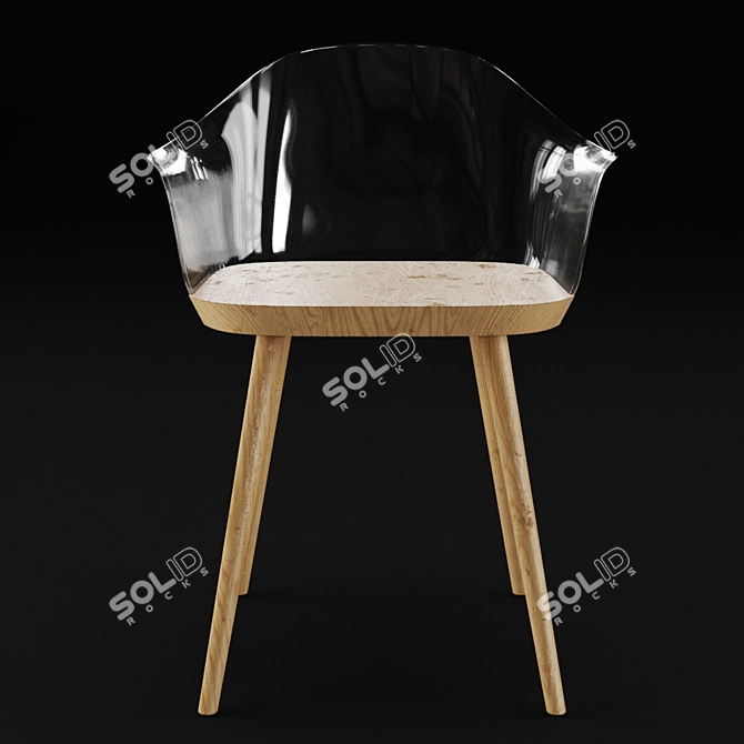 Bjorg Modern Chair: Stylish and Functional 3D model image 13