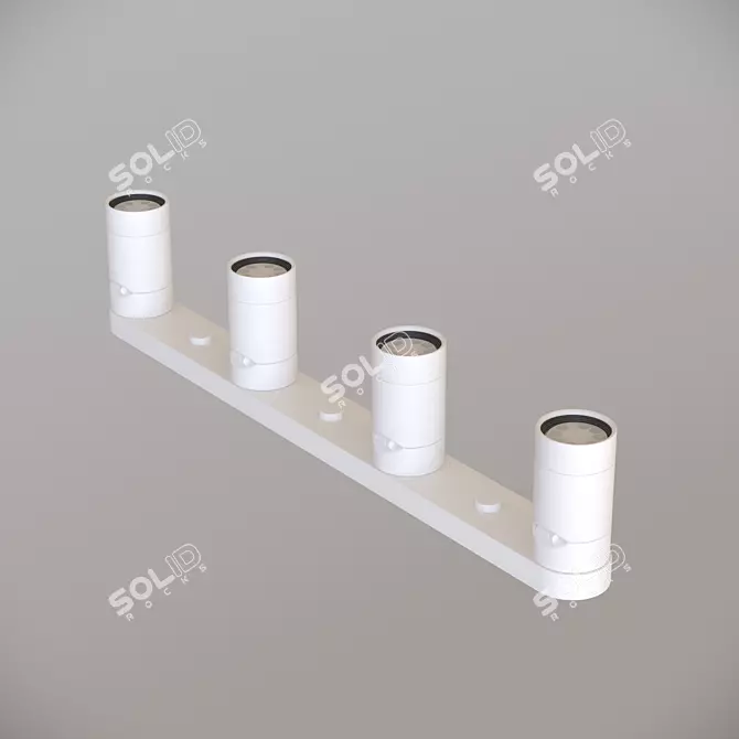 IKEA Nimone White Ceiling Spotlight 3D model image 1