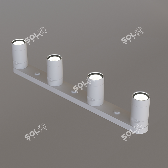 IKEA Nimone White Ceiling Spotlight 3D model image 2