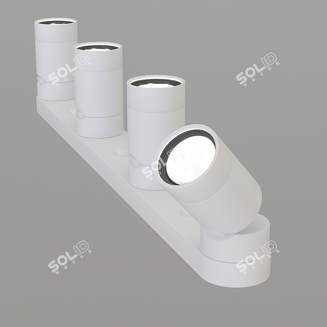 IKEA Nimone White Ceiling Spotlight 3D model image 3