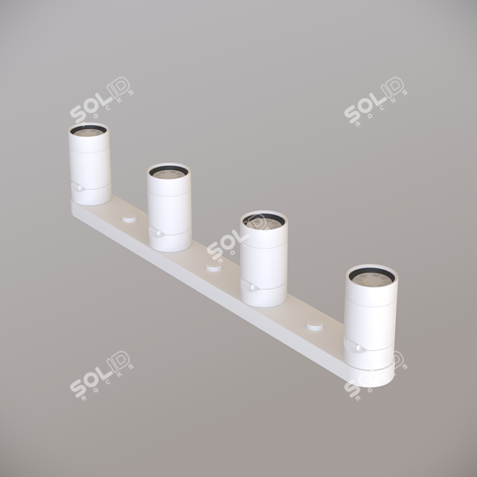 IKEA Nimone White Ceiling Spotlight 3D model image 4