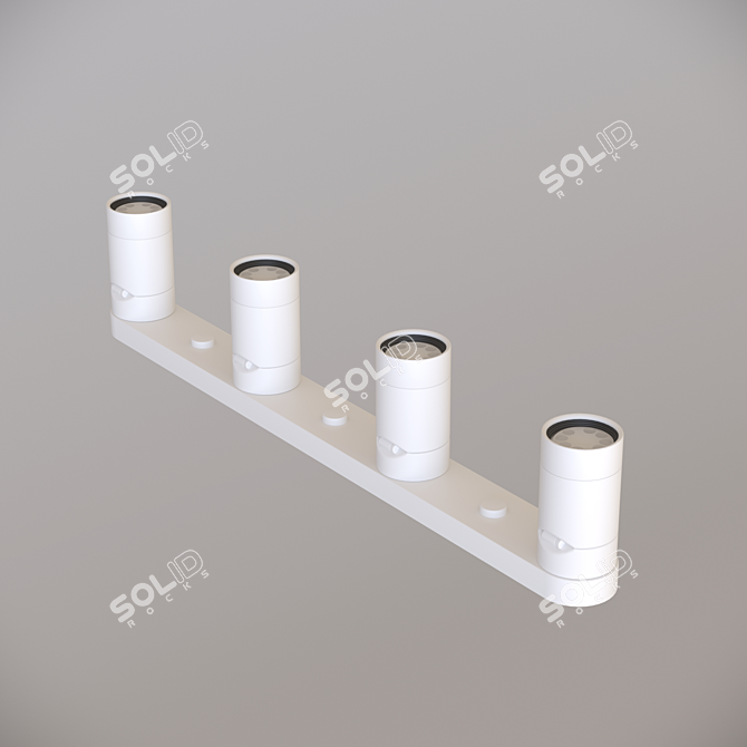 IKEA Nimone White Ceiling Spotlight 3D model image 7
