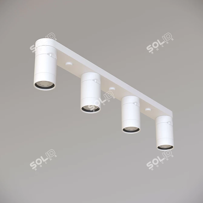 IKEA Nimone White Ceiling Spotlight 3D model image 8