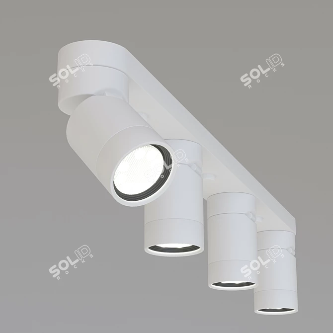 IKEA Nimone White Ceiling Spotlight 3D model image 10