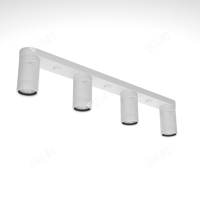 IKEA Nimone White Ceiling Spotlight 3D model image 11