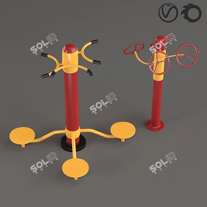 Outdoor Sports Equipment Set: Vol2 3D model image 1