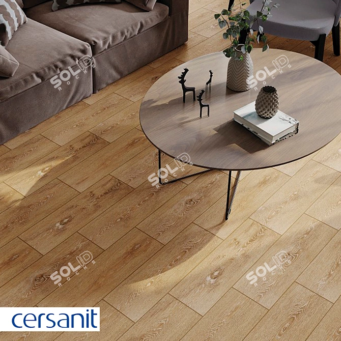 Cersanit Patinawood Beige Porcelain Stoneware 3D model image 3