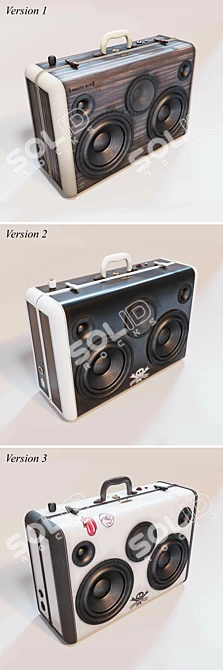 Compact Wireless Speaker with Stunning Sound 3D model image 2