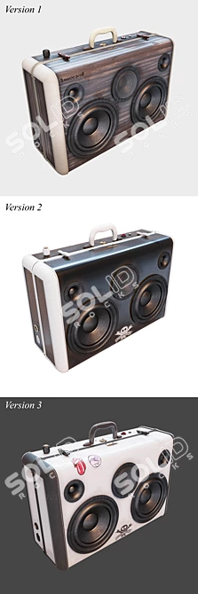 Compact Wireless Speaker with Stunning Sound 3D model image 6