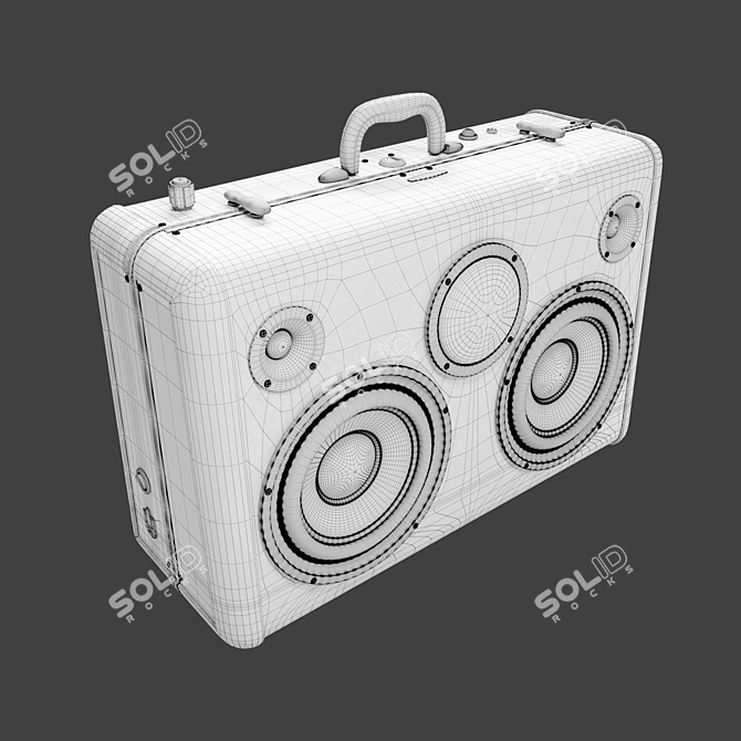 Compact Wireless Speaker with Stunning Sound 3D model image 9