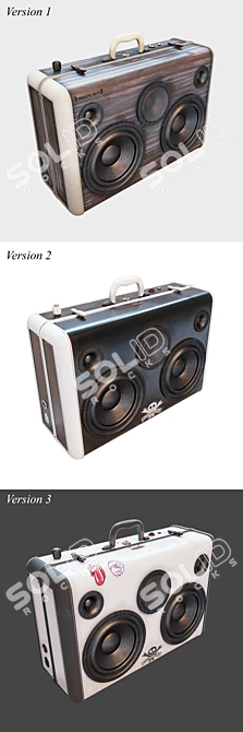 Compact Wireless Speaker with Stunning Sound 3D model image 15