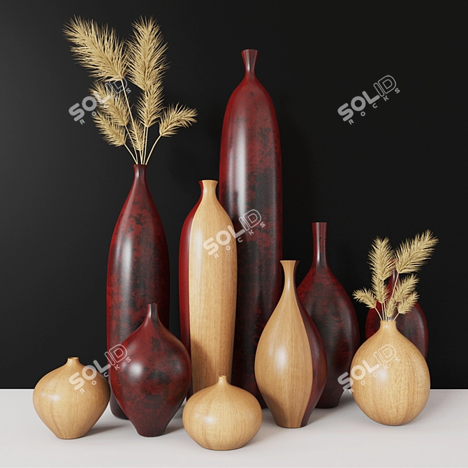 Modern Decorative Set: Vray + Corona 3D model image 1