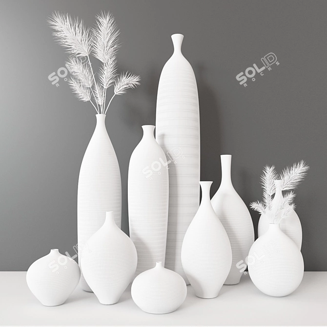 Modern Decorative Set: Vray + Corona 3D model image 3