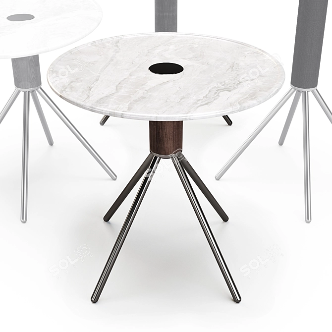 Porada Jelly Marmo: Stylish Side Tables 3D model image 3