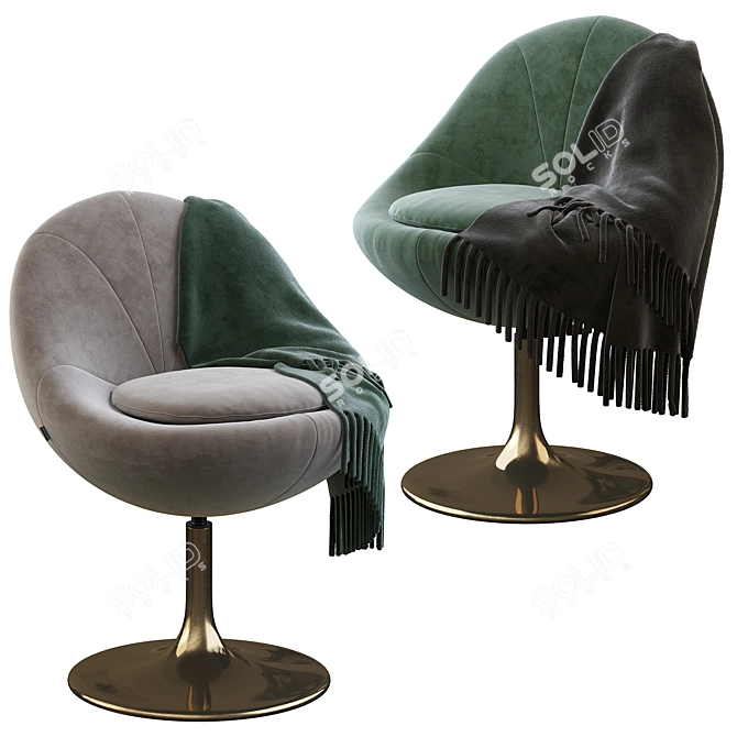 Contemporary Venus Chair: Elegant Design 3D model image 1