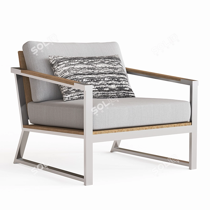 Elevate Your Comfort: CRETE Lounge Chair 3D model image 1