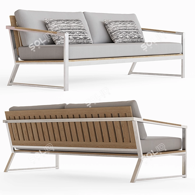 Modern Comfort: CRETE Sofa 3D model image 1