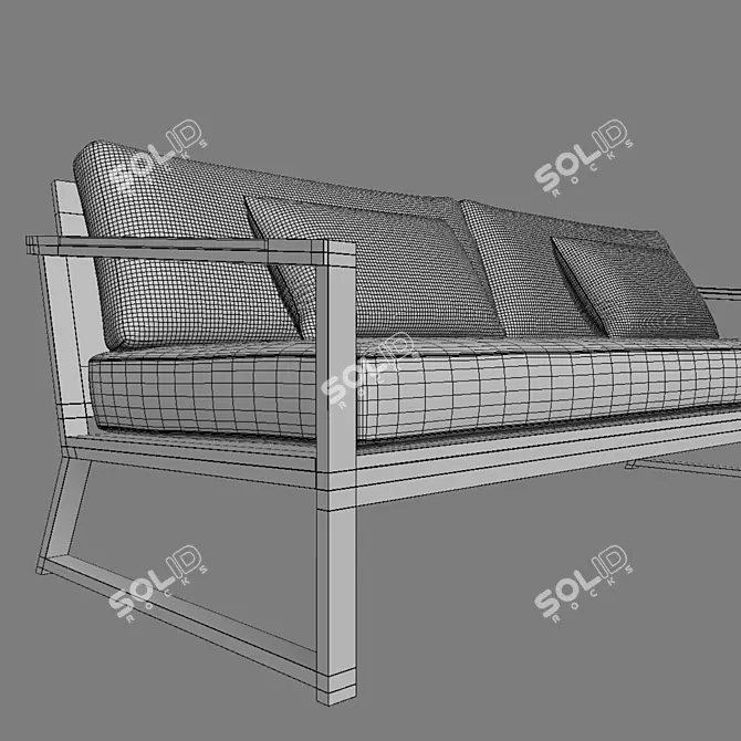 Modern Comfort: CRETE Sofa 3D model image 2