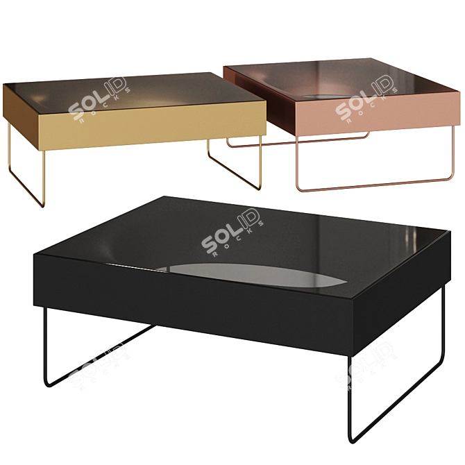 Kristalia Holo Glass Coffee Table 3D model image 6