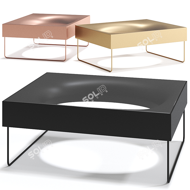 Kristalia Holo Glass Coffee Table 3D model image 8