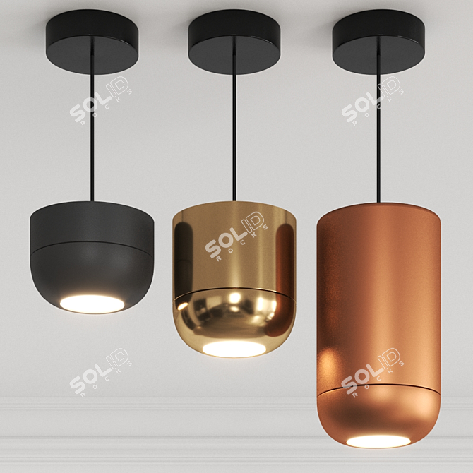 Axolight Urban Pendant Lamp: Modern LED Ceiling Light 3D model image 1