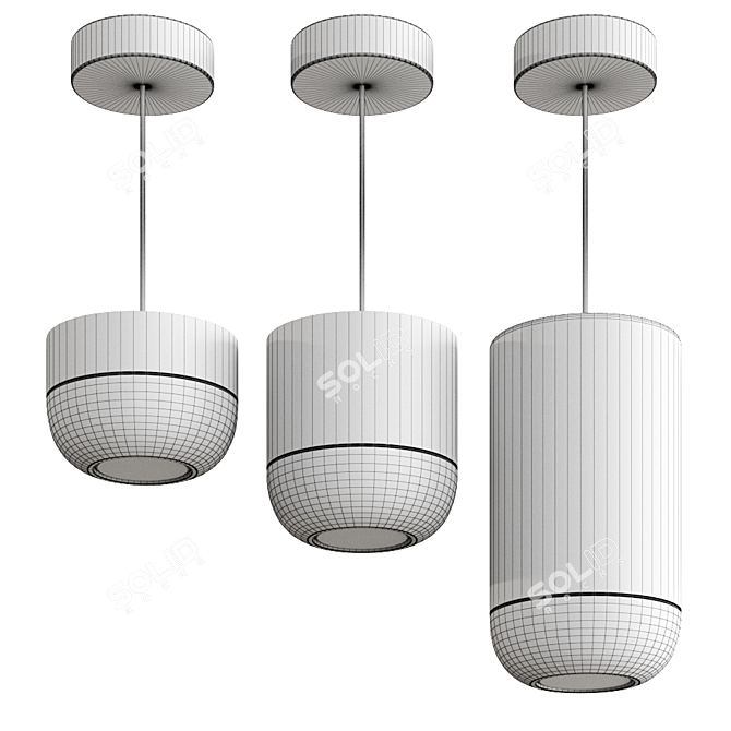 Axolight Urban Pendant Lamp: Modern LED Ceiling Light 3D model image 2