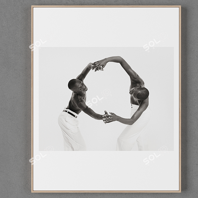 Vintage Frames Set: 2 Frames, 700x560mm 3D model image 2