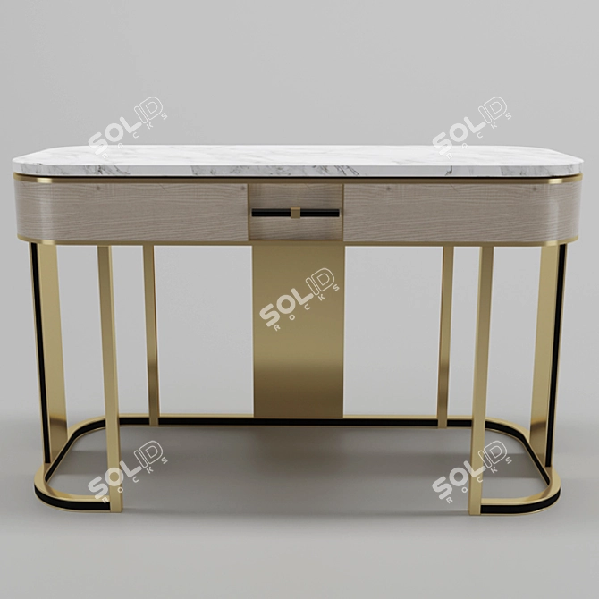 Frato Ashi Desk: Sleek and Modern Dressing Table 3D model image 2