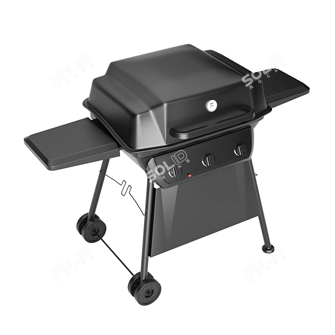 Ultimate Grill Master Barbecue 3D model image 2