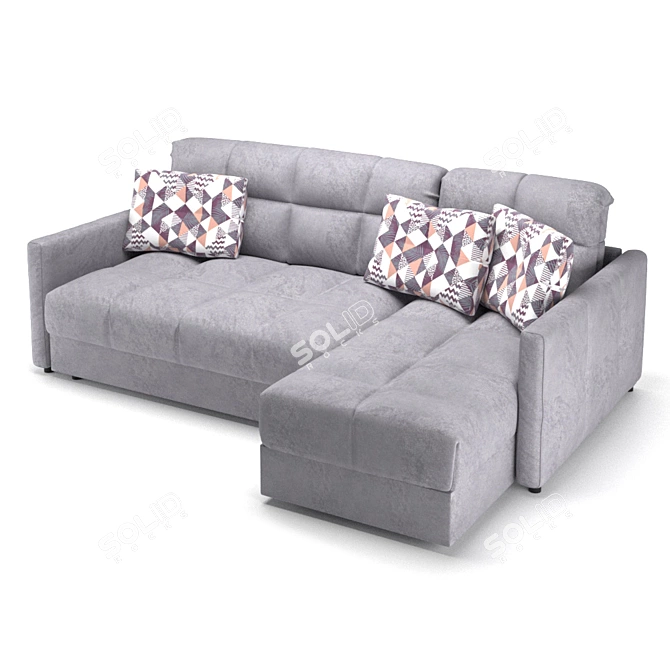 Title: Moon 015 Sofa: Elegant Comfort 3D model image 3