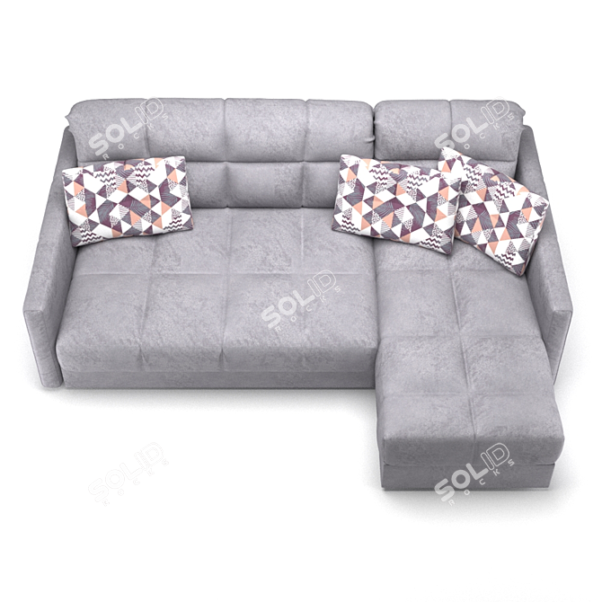 Title: Moon 015 Sofa: Elegant Comfort 3D model image 4