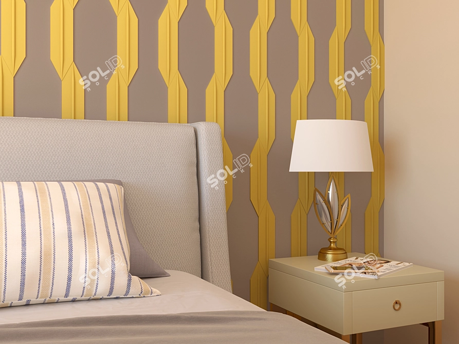 ASHOME 3D Wall Tiles - Versatile Colors 3D model image 4