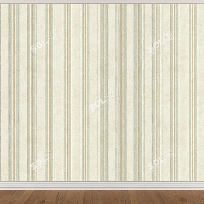 Seamless Wallpaper Set: 3 Textured Designs 3D model image 3