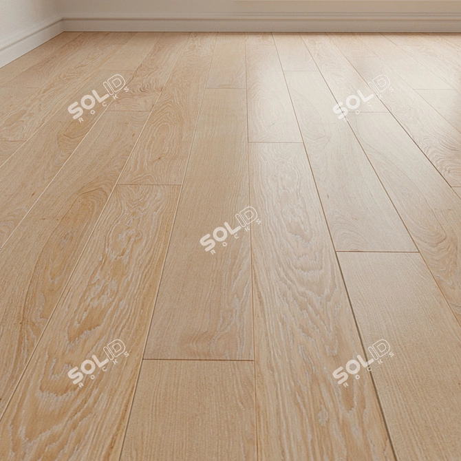 Tango Oak Seashell Laminate Flooring 3D model image 1