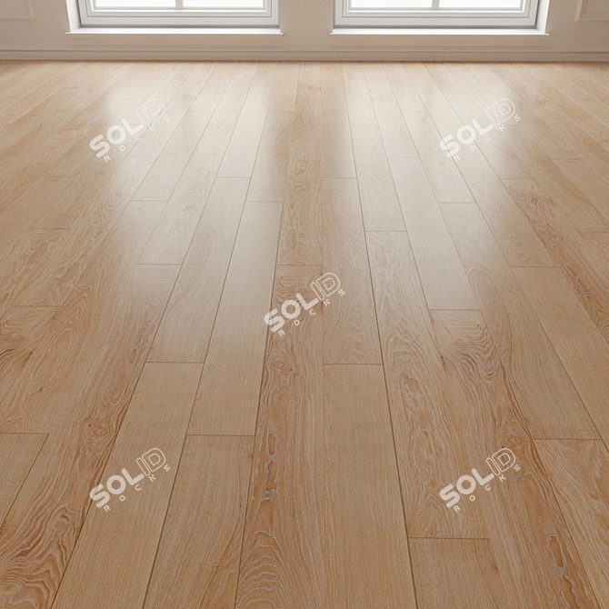 Tango Oak Seashell Laminate Flooring 3D model image 3