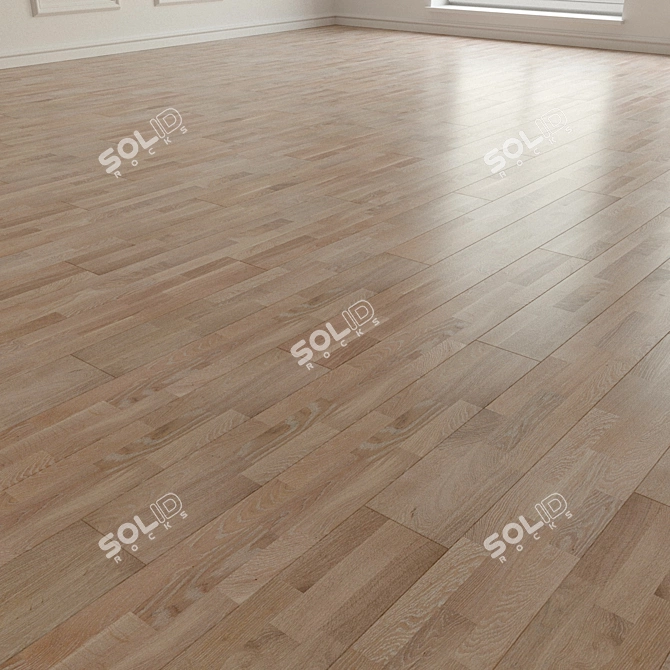 Title: Salsa Premium Oak Laminate Flooring 3D model image 2