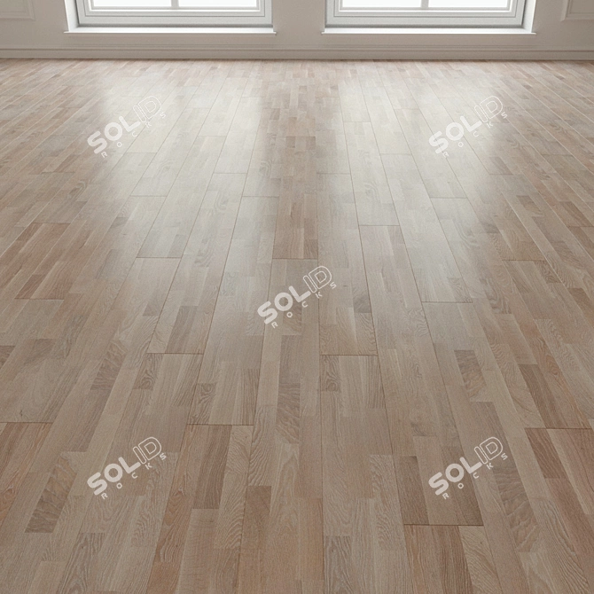 Title: Salsa Premium Oak Laminate Flooring 3D model image 3