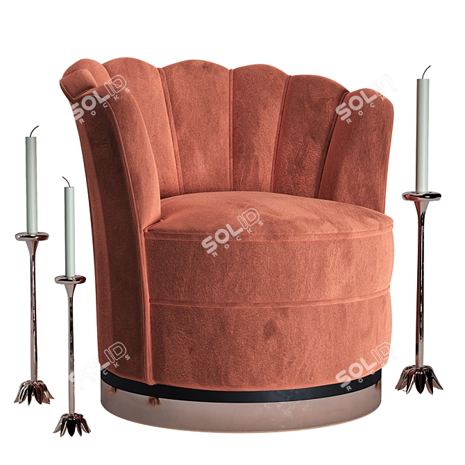 Rustic Mila: Vintage-inspired 3D Furniture 3D model image 1