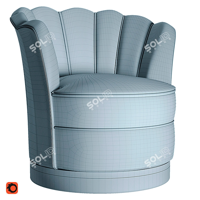 Rustic Mila: Vintage-inspired 3D Furniture 3D model image 6