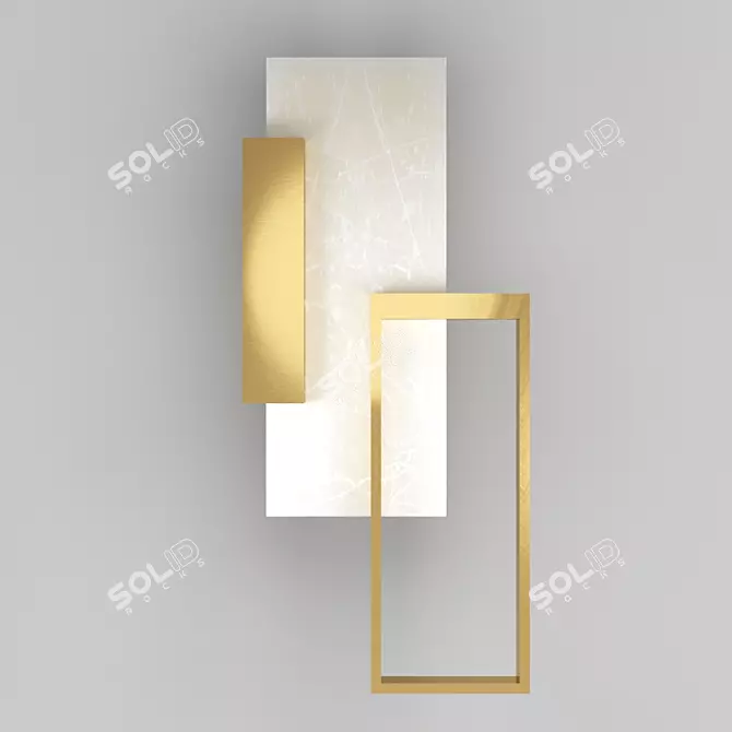 Bliss 40.6328 - Modern Brass Pendant Light 3D model image 1