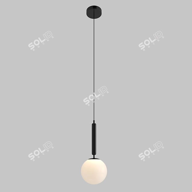 Modern Black Pendant Light- MJ_FARO 3D model image 2