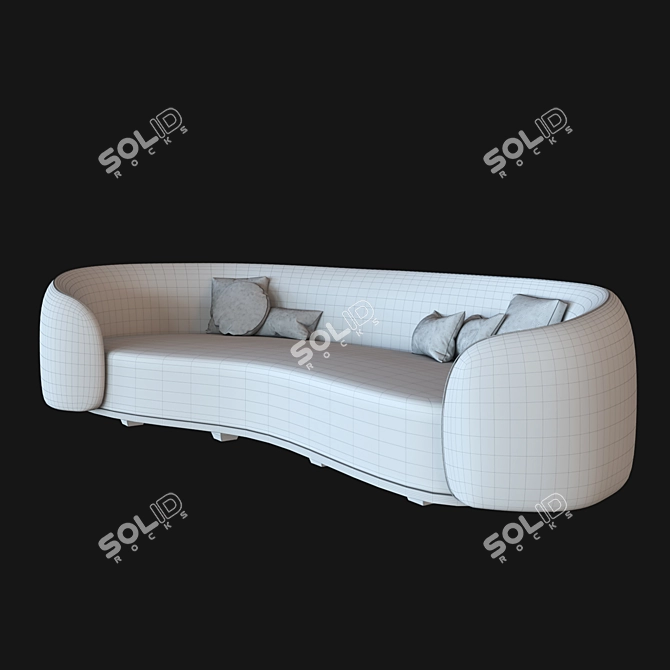 Elegant Fendi Sofa by Chiara Andreatti 3D model image 3