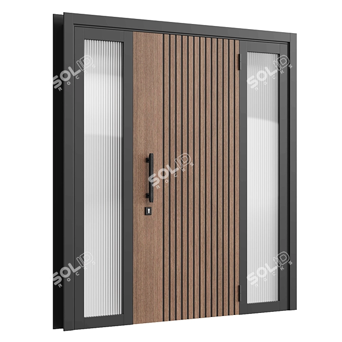 Sleek Door Design (v8) 3D model image 2