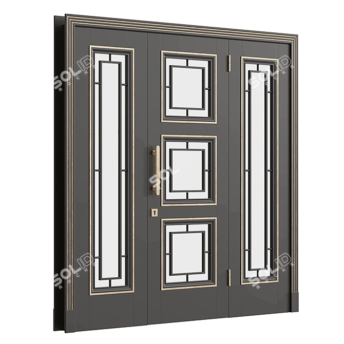 Sleek Door Design (v8) 3D model image 3