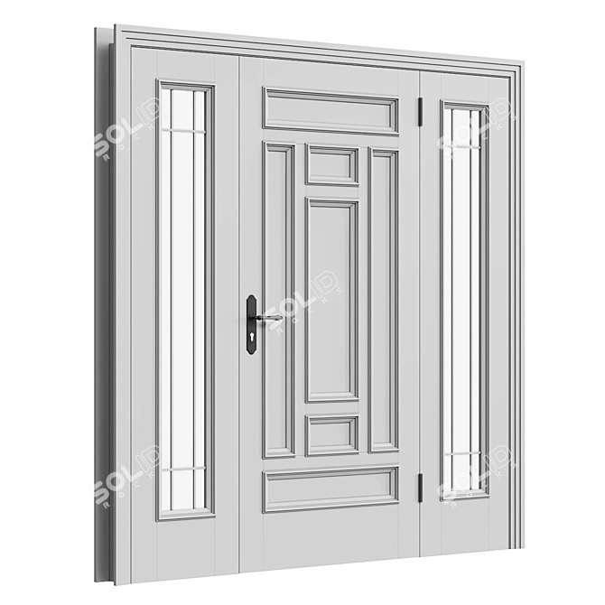 Sleek Door Design (v8) 3D model image 4