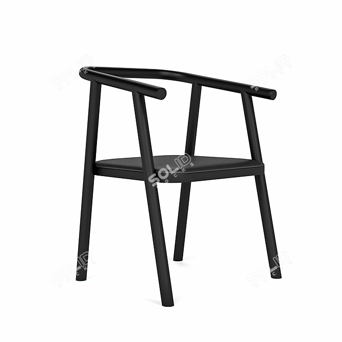 Steel and Leather BB1 Chair 3D model image 1