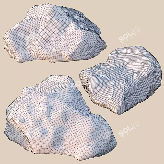 4K Stone Package: Photogrammetry 3D Scan 3D model image 2