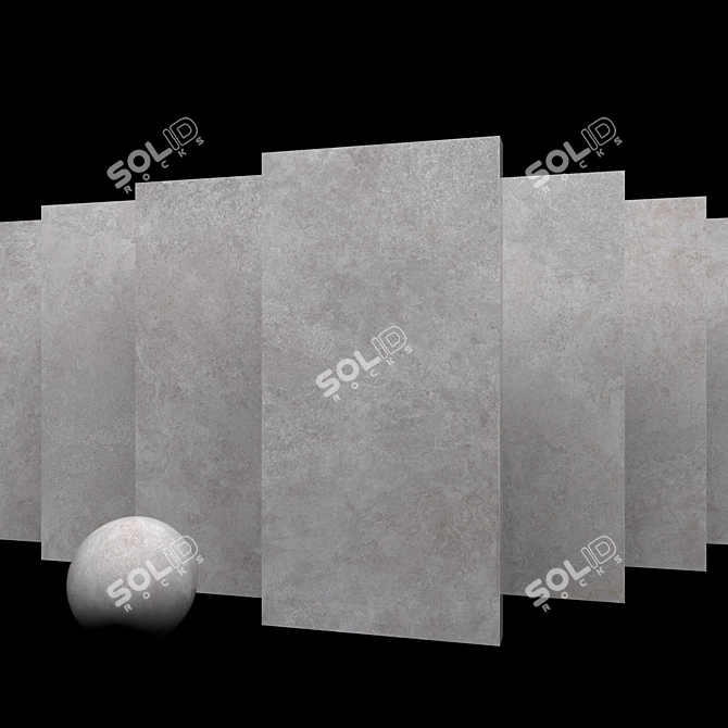 Museum Lava Fog Marble Set: Elegant & Multitextured 3D model image 4