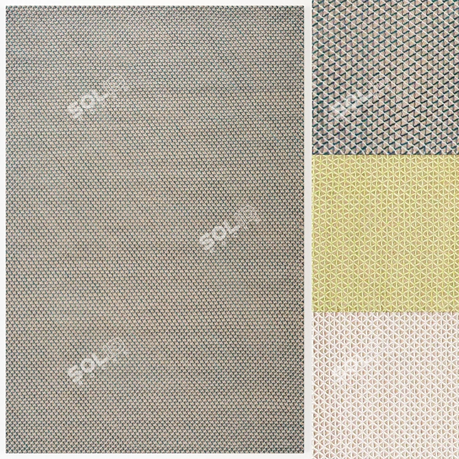  Modern Raw Set - GAN Carpets 3D model image 1