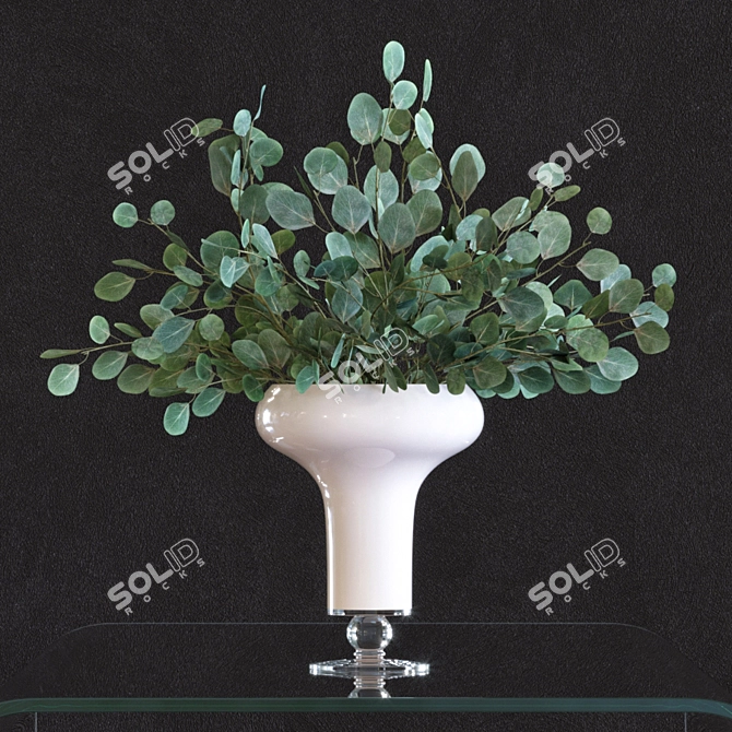 Elegant Eucalyptus Branch Set 3D model image 2